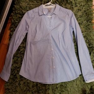 H&M Blue Pin Stripe Button Down